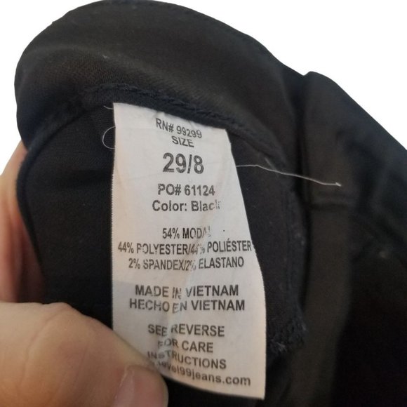 Level 99 Anthropologie Womens 29/8 Black Coasted W - Picture 7 of 9